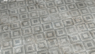 Плитка Idalgo Базальт серый декор матовая MR (59,9х59,9)